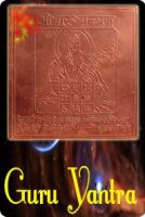 Guru copper yantra