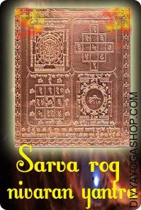 Sarva Roga nivaran copper yantra