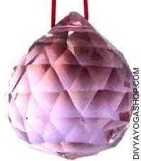 Pink Crystal hanging ball 