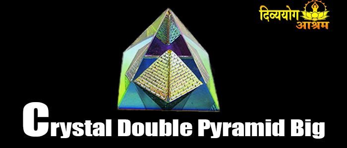 Crystal double pyramid big (70-grams)