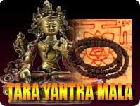 Tara yantra and rosary for wealth