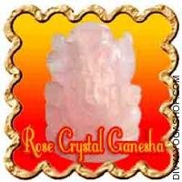 Rose Crystal Ganesha