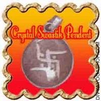 Swastik Crystal (Sphatik) pendant