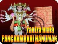 Panchamukhi hanuman yantra mala for strong protection