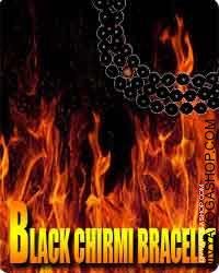 Black chirmi bead bracelet