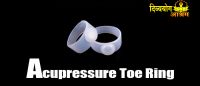 Acupressure magnetic toe ring