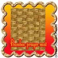 Bamboo prayer mat