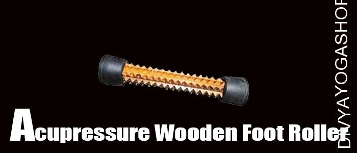 Acupressure wooden foot roller
