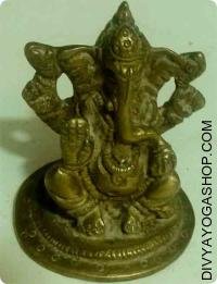 Standing Ganesha brass idol