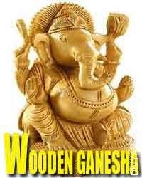 Ganesha wooden idol