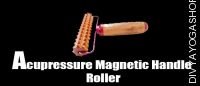 Acupressure magnetic handle roller