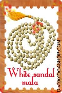 White Sandal (Chandan) Mala