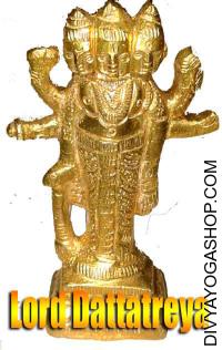 Dattatreya brass idol