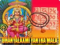 Dhaanya-Lakshmi yantra mala for food grains