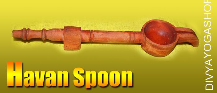Wooden havan spoon for homam or ahuti