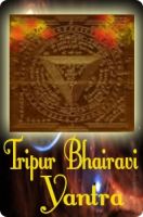 Tripur bhairavi copper yantra
