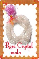 Rose Crystal mala