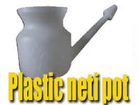 Plastic neti pot