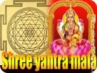 Shree yantra and mala for wealth