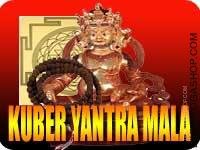 Kuber yantra and mala for prosperity