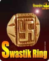 Swastik copper ring