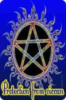 Amulet for protection from wiccan