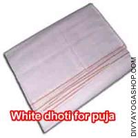 White dhoti for puja