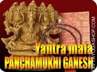 Panchamukhi ganesh yantra mala for obstacles