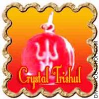 Crystal Trishul Pendant