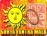 Surya yantra mala for fame
