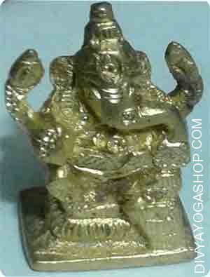 Gold plated ganesha idol