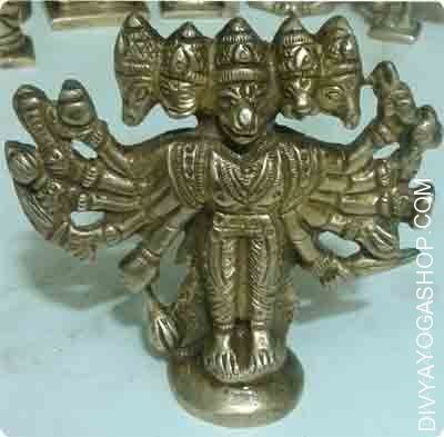 Panchamukhi hanuman brass idol