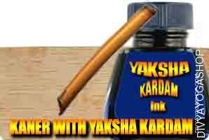 Kaner kalam with yaksha kardam ink set