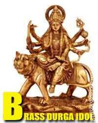Durga brass idol