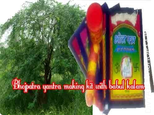 Bhojpatra yantra making set with babul kalam 