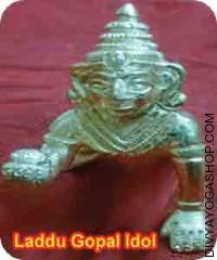 Brass Laddu gopal idol