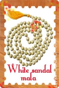 White Sandal (Chandan) Mala