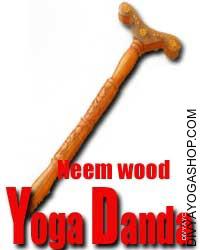 Neem wood yoga stick